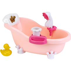 Jouet-Poupons et poupées-Poupées mannequins et accessoires-Baby coralie – baignoire avec fonctions mousse, sons et lumière