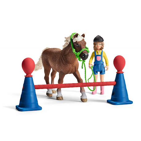 Set de figurines - entraînement d'agility pour poney Multicolore 3 - vertbaudet enfant 