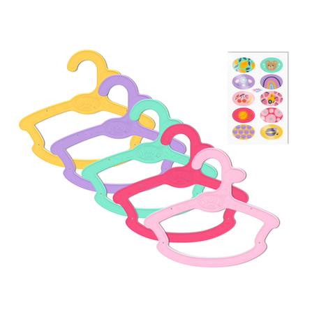 Lot De 40 Mini Cintres Bébé & Poupée - 5 Couleurs Vives - Gain De Place - Organisation Armoire
