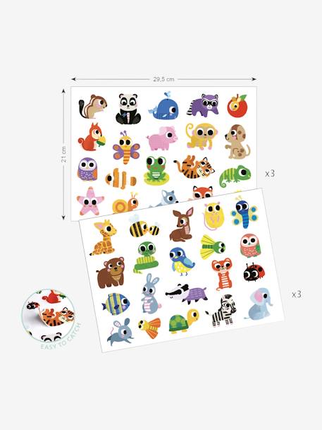Gommettes faciles à attraper Bébés animaux multicolore 2 - vertbaudet enfant 