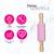Rouleau en silicone pour pâte à modeler Green+Purple 4 - vertbaudet enfant 