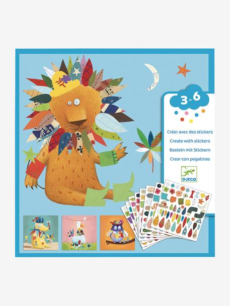 Stickers Créer des animaux multicolore 2 - vertbaudet enfant 