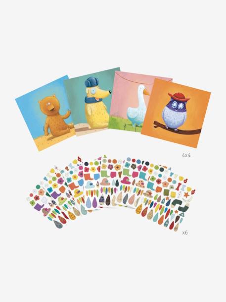 Stickers Créer des animaux multicolore 3 - vertbaudet enfant 