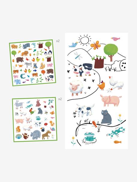 160 stickers animaux multicolore 3 - vertbaudet enfant 