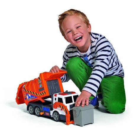 Camion poubelle avec fonction de vidange Orange 3 - vertbaudet enfant 