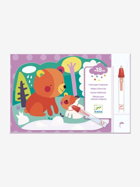 Coloriage magique - Caché dans les bois mutlicolore 1 - vertbaudet enfant 