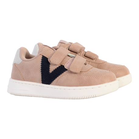 Baskets basses  à scratch Vert foncé 3 - vertbaudet enfant 