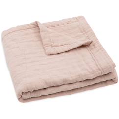 Couverture en gaze de coton jacquard wild rose (75 x 100 cm)  - vertbaudet enfant