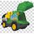 Camion de recyclage Vert 5 - vertbaudet enfant 