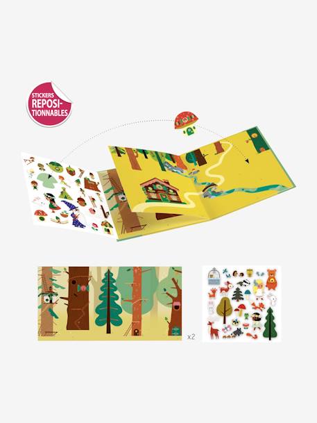 Stickers repositionnables La forêt magique DJECO multicolore 2 - vertbaudet enfant 