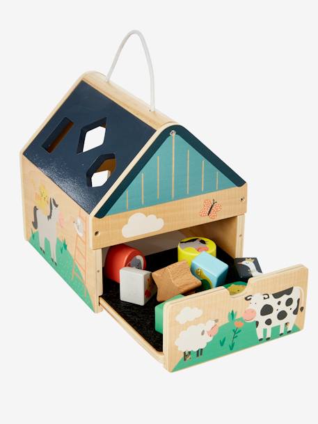 Maison des formes en bois FSC® multicolore 5 - vertbaudet enfant 
