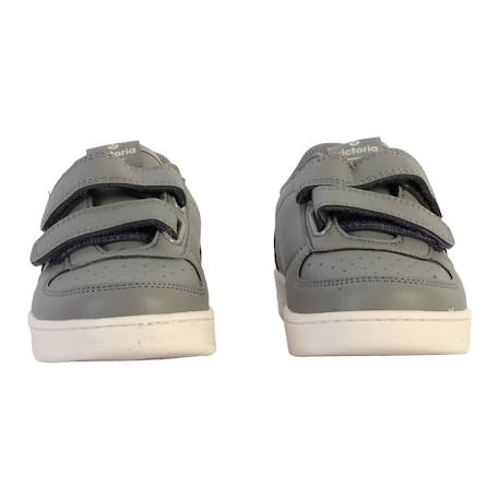 Baskets montantes  à scratch Anthracite+Vert foncé 10 - vertbaudet enfant 