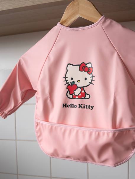 Bavoir tablier bébé Hello Kitty rose 1 - vertbaudet enfant 