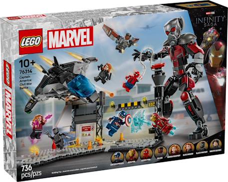 Lego marvel - le combat de captain america : civil war - 76314 Multicolore 1 - vertbaudet enfant 