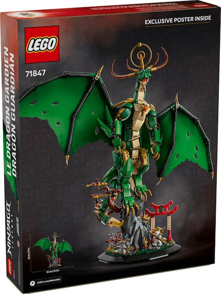 Lego ninjago - le dragon gardien - 71847 Multicolore 2 - vertbaudet enfant 