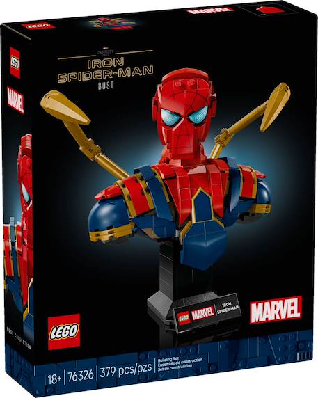 Lego marvel - buste d'iron spider-man - 76326 Multicolore 1 - vertbaudet enfant 