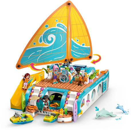 Lego friends - l'aventure en bateau - 42664 Multicolore 4 - vertbaudet enfant 