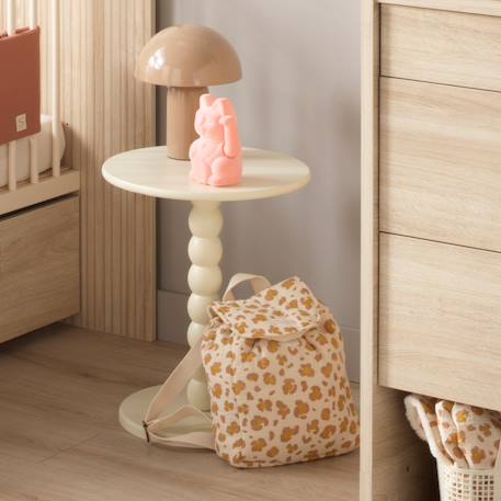 Sac à dos maternelle en gaze de coton léopard Ecru/rose 6 - vertbaudet enfant 