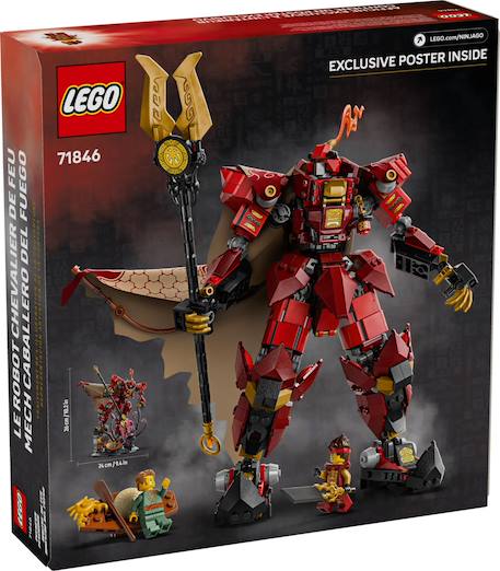 Lego ninjago - le robot du chevalier de feu - 71846 Multicolore 2 - vertbaudet enfant 
