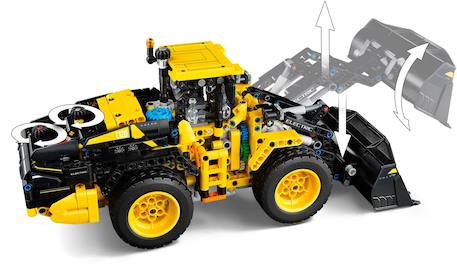 Lego technic - la chargeuse sur pneus volvo l120 electric - 42209 Multicolore 3 - vertbaudet enfant 