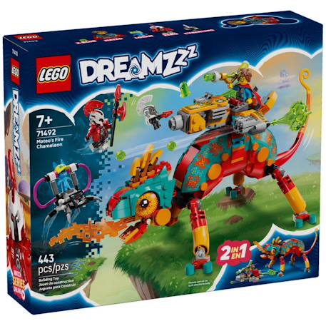 Lego dreamzzz - le caméléon cracheur de feu de mateo - 71492 Multicolore 1 - vertbaudet enfant 