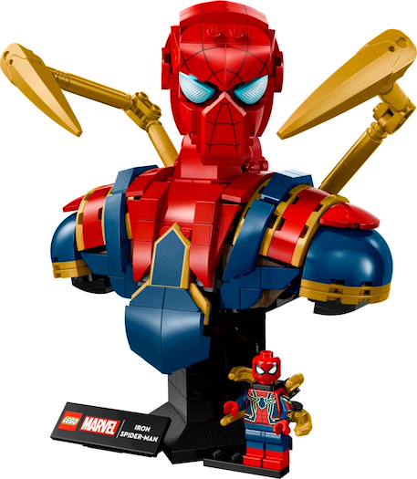 Lego marvel - buste d'iron spider-man - 76326 Multicolore 4 - vertbaudet enfant 