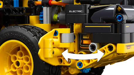 Lego technic - la chargeuse sur pneus volvo l120 electric - 42209 Multicolore 5 - vertbaudet enfant 