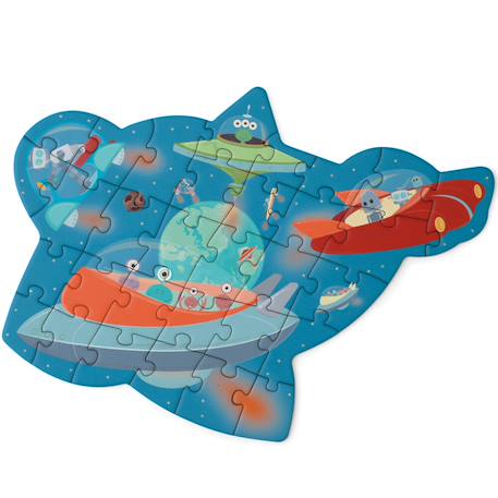 Contour puzzle - espace 31 pièces Multicolor 2 - vertbaudet enfant 