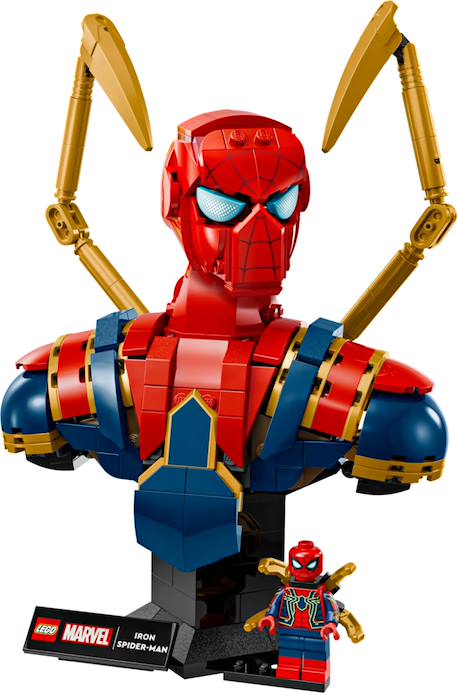 Lego marvel - buste d'iron spider-man - 76326 Multicolore 3 - vertbaudet enfant 