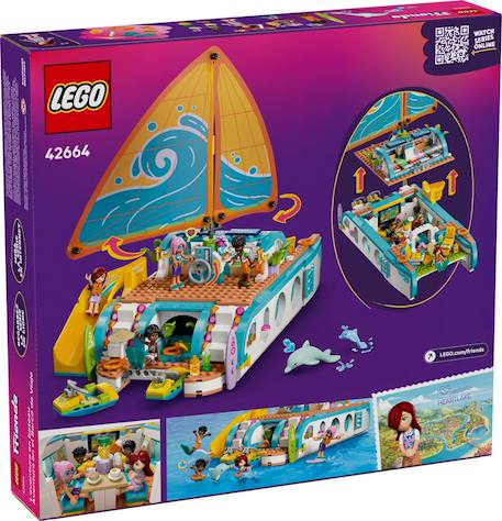 Lego friends - l'aventure en bateau - 42664 Multicolore 2 - vertbaudet enfant 