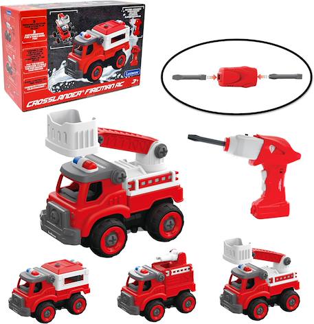Camions de pompiers 3-en-1 radiocommandé à assembler Crosslander Fireman Rouge 1 - vertbaudet enfant 
