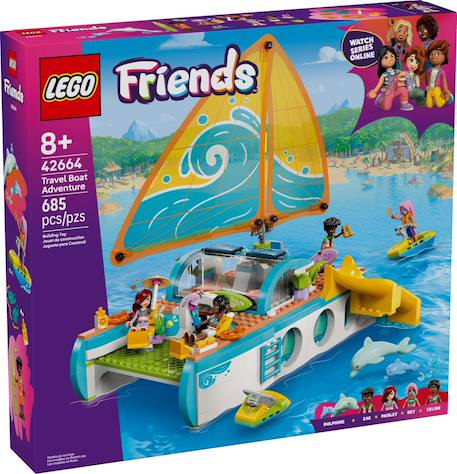 Lego friends - l'aventure en bateau - 42664 Multicolore 1 - vertbaudet enfant 