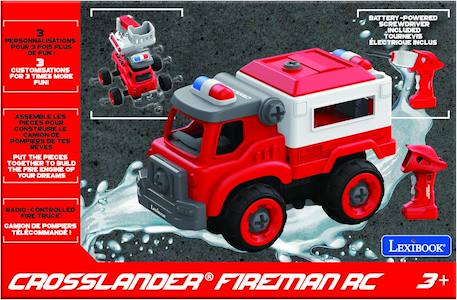 Camions de pompiers 3-en-1 radiocommandé à assembler Crosslander Fireman Rouge 3 - vertbaudet enfant 