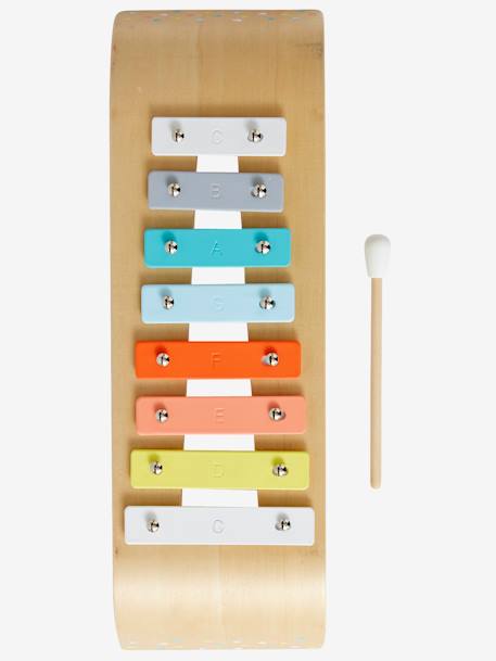 Xylophone en bois FSC® beige 1 - vertbaudet enfant 