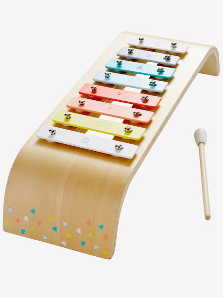 Xylophone en bois FSC® beige+Multicolore 2 - vertbaudet enfant 