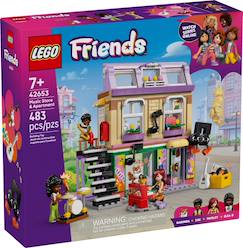 Jouet-Jeux d'imagination-Lego friends - le magasin de musique et l'appartement - 42653