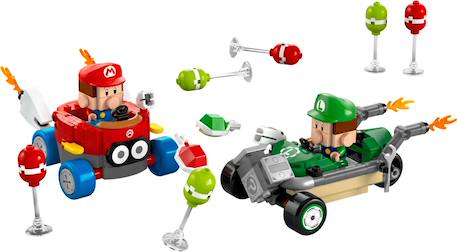 Lego super mario - mario kart - bébé mario contre bébé luigi - 72034 Multicolore 3 - vertbaudet enfant 