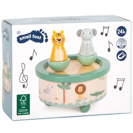 Boîte à musique safari Beige 5 - vertbaudet enfant 