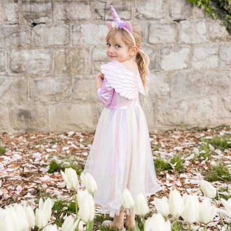 Déguisement enfant – robe de princesse licorne avec ailes Rose 6 - vertbaudet enfant 
