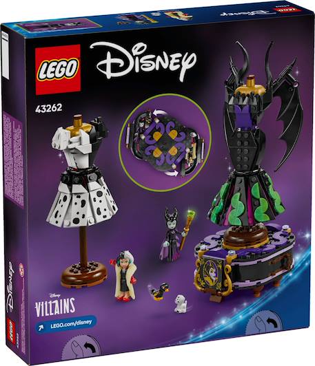 Lego disney - les robes de maléfique et cruella d'enfer - 43262 Multicolore 2 - vertbaudet enfant 