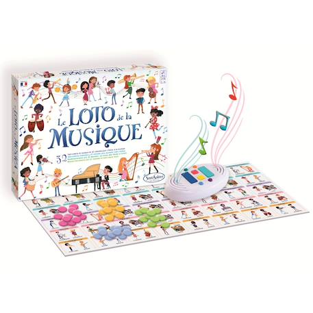 Le loto de la musique Blanc 2 - vertbaudet enfant 