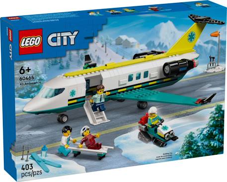 Lego city - l'ambulance de secours aérienne - 60465 Multicolore 1 - vertbaudet enfant 