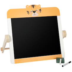 Jouet-Activités artistiques et musicales-Tableau à craie et tableau blanc safari
