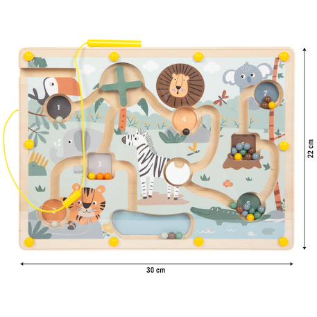 Labyrinthe magnétique safari Bleu 3 - vertbaudet enfant 