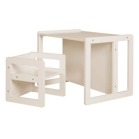Set table convertible en banc et 1 chaise évolutive Anthracite+Beige+Blanc+Gris 7 - vertbaudet enfant 