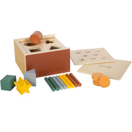 Jeu d'encastrement montessori Beige 2 - vertbaudet enfant 
