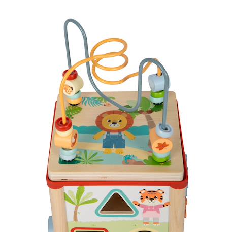 Cube de motricité jungle friends Beige 5 - vertbaudet enfant 