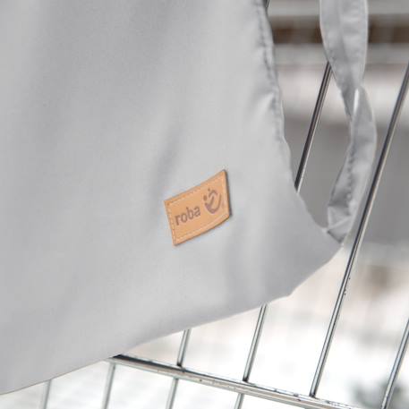 Protège-siège caddie bébé lavable + sac à dos de transport Anthracite+Gris argenté 8 - vertbaudet enfant 