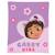 Plaid extra doux imprimé, gabby et la maison magique coeur Violet 1 - vertbaudet enfant 
