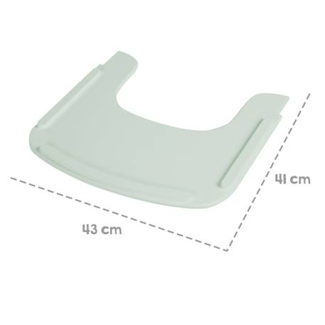 Tablette de chaise haute - plateau repas avec rebord sit up flex Beige délavé+Blanc+Bois naturel+Gris anthracite+Gris taupe+Noir+Vert menthe 33 - vertbaudet enfant 